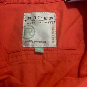 Roper Vibrant Orange Buttondown